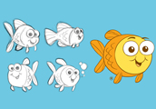Mascot for Goldfish Swim School